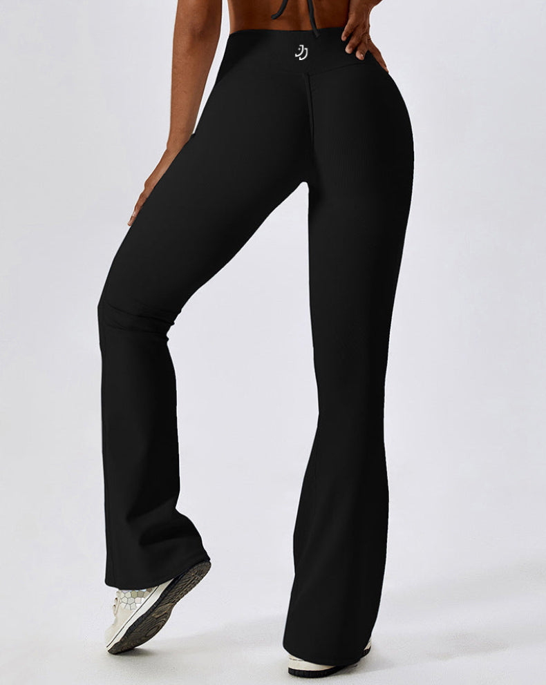 High-Neck Flare 2-piece Yoga Set