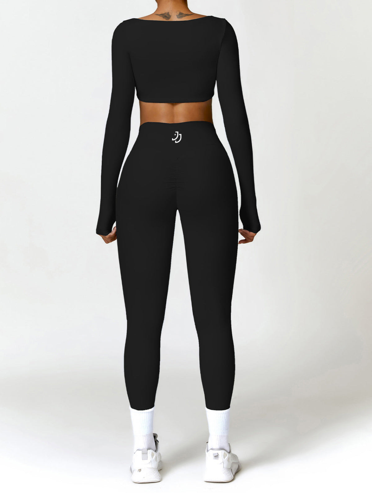 Long Sleeve Crop Top 2-piece Set